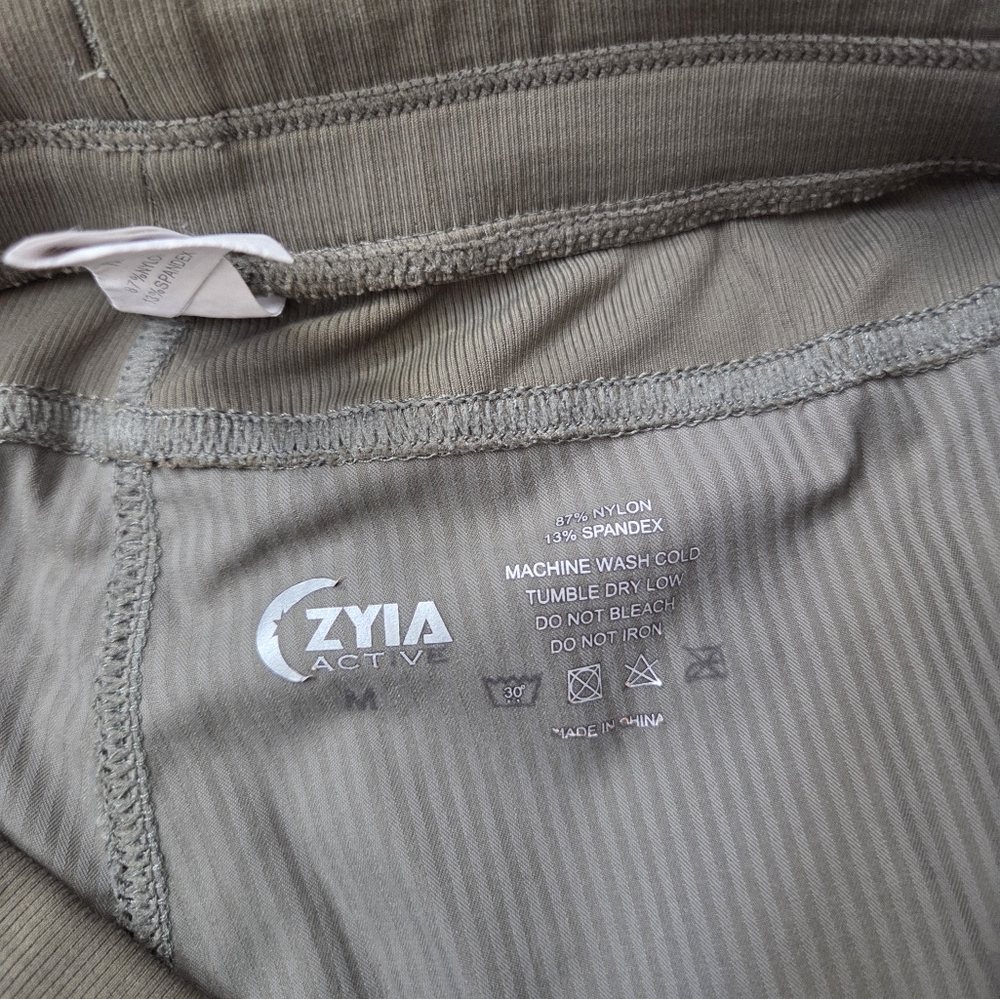 ZYIA Olive Green Athletic Pants - Picture 3 of 4
